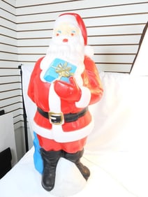 Vintage 1971 Empire Plastics 34" Blow Mold Lighted Santa Claus