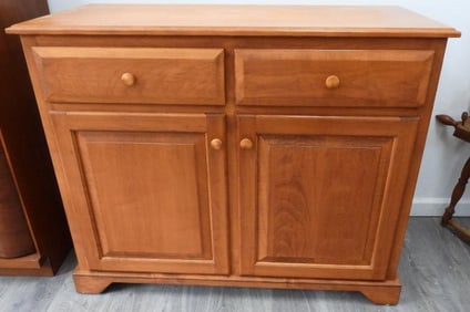 Four-Door Amish-made medium cupboard.