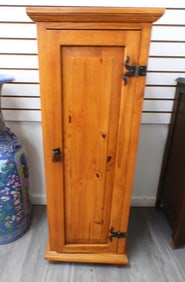 Vintage pine, four-shelf pie-cupboard