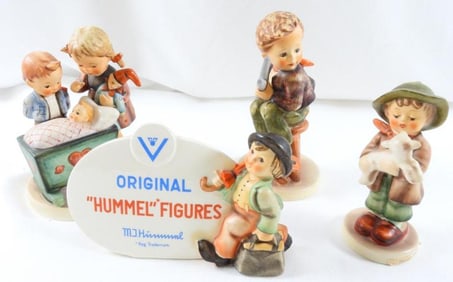 LOT OF 4 HUMMEL figurines including The Lost Sheep