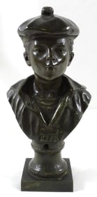 "Whistling Boy" bust, most likely bronze