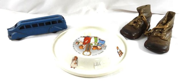 Vintage children's lot including 1905 Royal Baby Plate