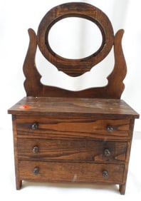 Vintage doll bureau with three drawers