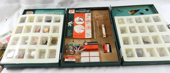 Vintage Porter Chemical Mineralogy Experimental Set No 810, partial set
