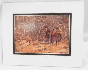 "The Legend Wall" by Jim Ray (matted art)