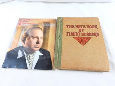 LOT OF 2 books:  The Humanitarian Freedom Fighter and the Notebook of Elbert Hubbard