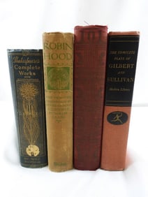 LOT OF 4 vintage books including Complete Works of William SHAKESPEARE