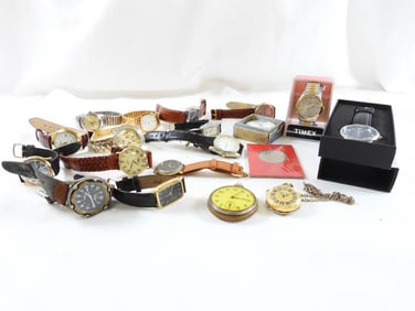 LOT Of 18 watches and Philadelphia Flyers 1967 Souvenir