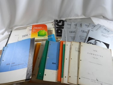 Huge lot of IBM computer manuals and reference books, etc.