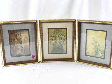 LOT OF 3 Framed prints by Sulamith Wulfing (1901-1989)