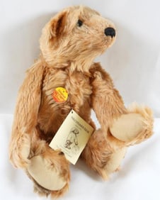 Steiff 17" bear with Steiff ear button and repositionable limbs