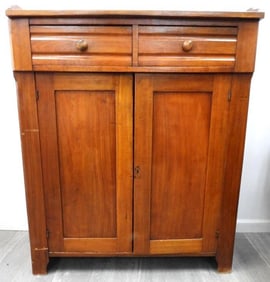 Antique Oak Wood Jelly cupboard cabinet