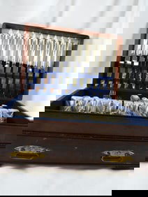 Silverplated flatware set