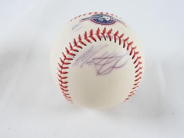 Autographed Reading Phillies Baseball