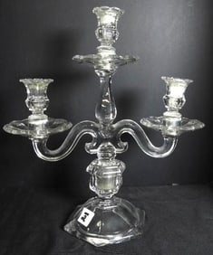 Antique Vintage Glass candelabra