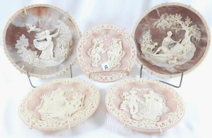 LOT OF 5 Bradex plates including Romeo and Juliet, 0249, 1705A, 7351A, 07292, 11453
