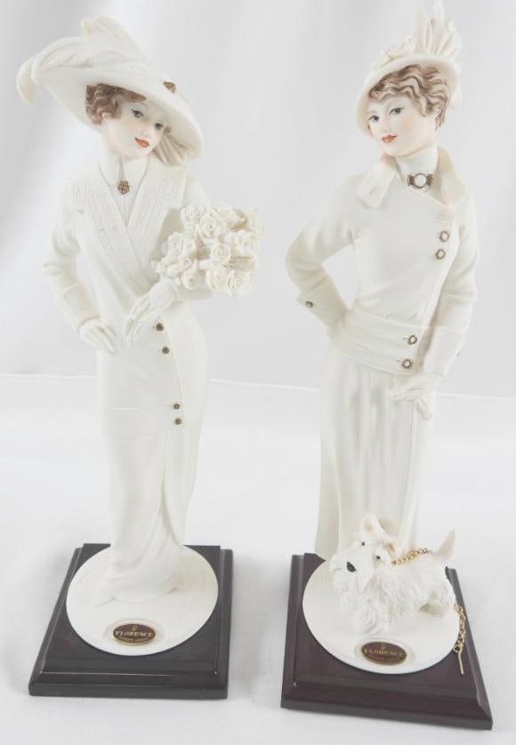 LOT OF 2 Guiseppe Armani "Florence" Champs Elysees and Raquel: LOT OF 2 Guiseppe Armani "Florence" Champs Elysees and Raquel, 10" tall and 3.25" base each