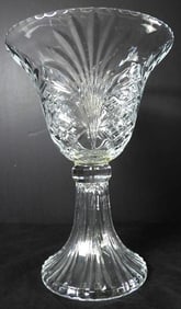 Large TOWLE Crystal Glass Centerpiece with footed base