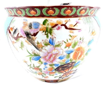 Chinese Porcelain Fish Bowl/Jardiniere/Planter