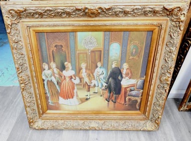 C. Kramer oil painting on canvas, signed and framed