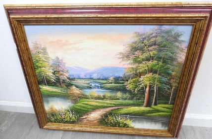 C. Freeman art painting on canvas, framed