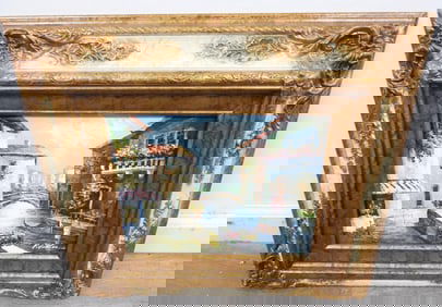 Framed painting on canvas, P. Hunter signed