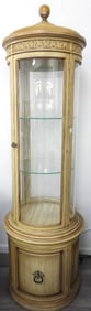 Italian  Style Curio cabinet with two glass shelves