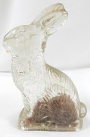 PETER RABBIT glass figurine, J. H. Millstein Co.