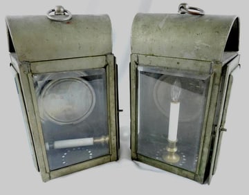 LOT OF 2 Vintage Railroad Lanterns