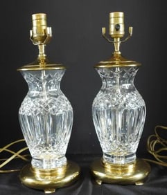 Pair of Waterford Crystal Lamps