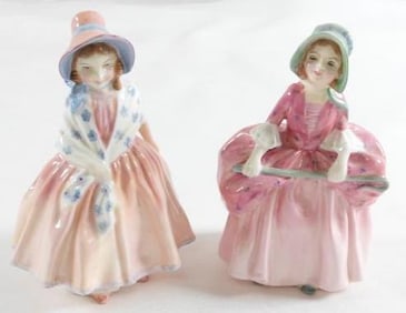 LOT OF 2 DRESDEN women, Lily and Bo-Peep