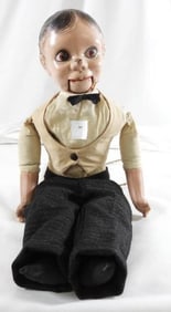 CHARLIE MCCARTHY 19" doll with book and hat