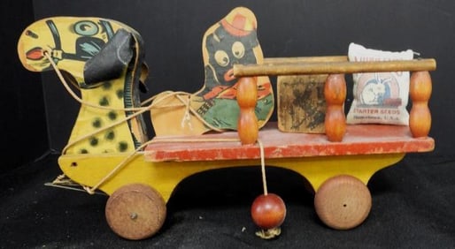 Vintage Fisher-Price wooden pull-toy