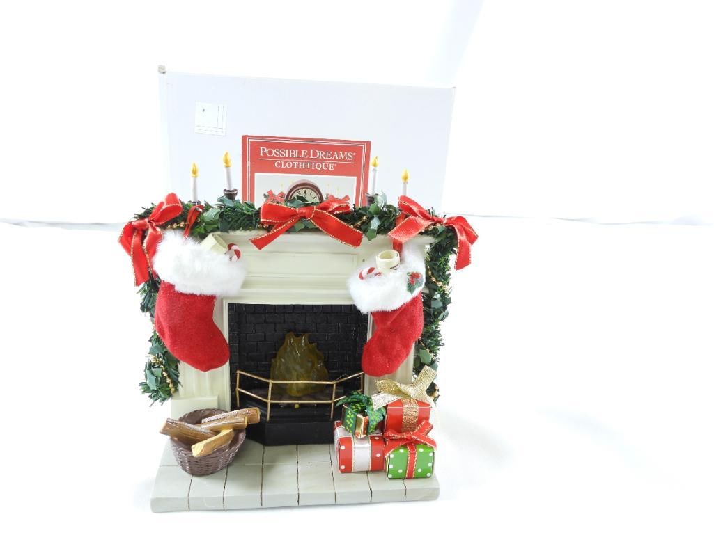 POSSIBLE DREAMS CLOTHTIQUE Stockings Were Hung Fireplace Scene (1 of 10)