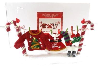 POSSIBLE DREAMS CLOTHTIQUE Wash Day Santa NIB