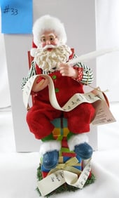 POSSIBLE DREAMS CLOTHTIQUE Top of the List Santa