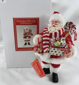POSSIBLE DREAMS CLOTHTIQUE Candy Man Santa NIB
