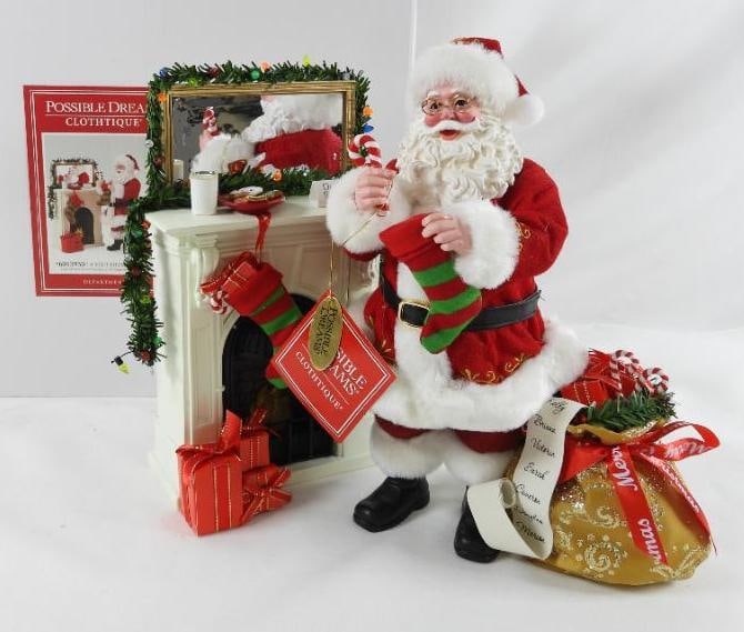 POSSIBLE DREAMS CLOTHTIQUE A Visit From St. Nicholas #6013930 Santa NIB (1 of 9)