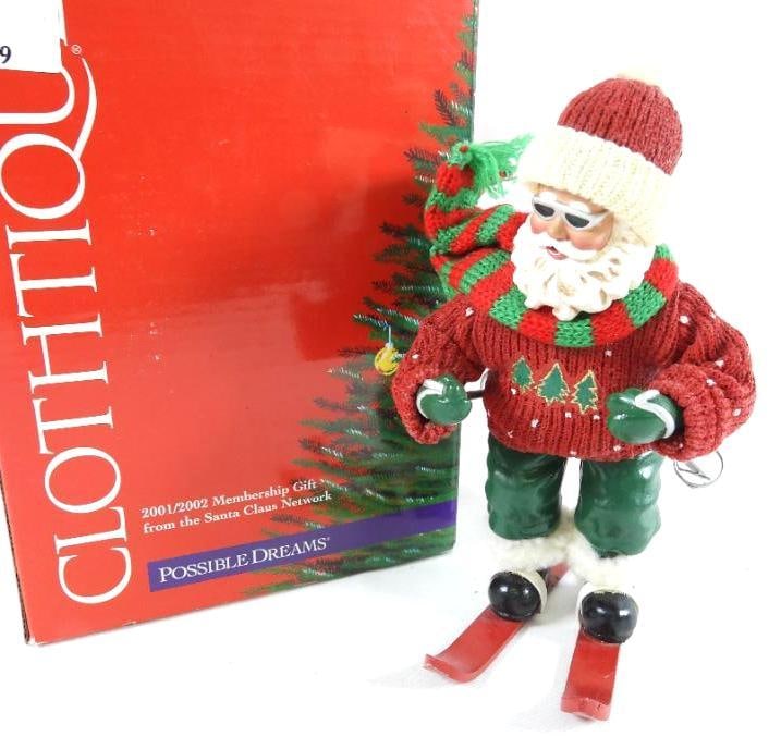 POSSIBLE DREAMS CLOTHTIQUE Santa's Slalom santa skiing (1 of 7)