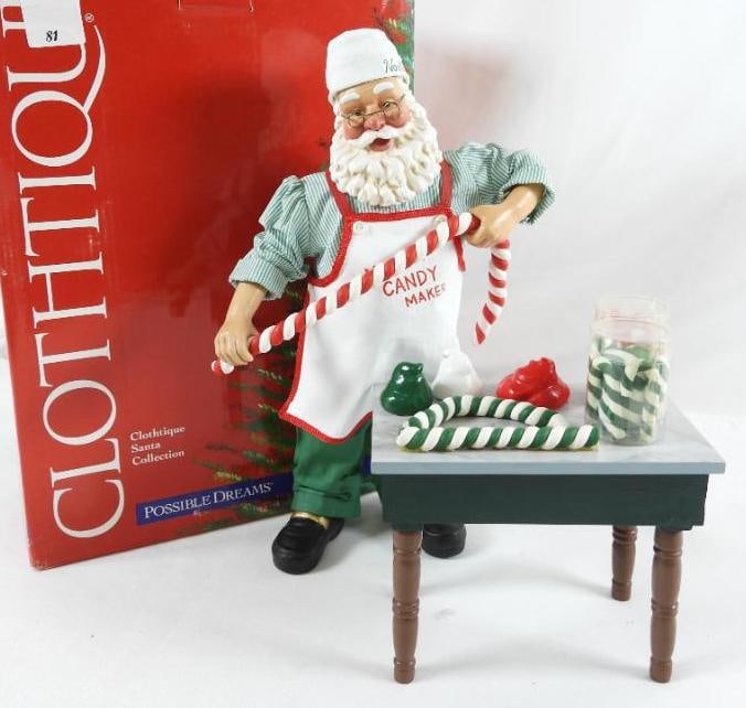 POSSIBLE DREAMS CLOTHTIQUE Peppermint Twist 2 pc Santa (1 of 8)