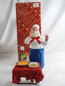 POSSIBLE DREAMS CLOTHTIQUE Tres Bon #71184 Santa French chef 2 pc.