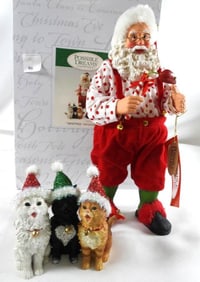 POSSIBLE DREAMS CLOTHTIQUE Micesto #4027023 2 pc. Santa & Cats