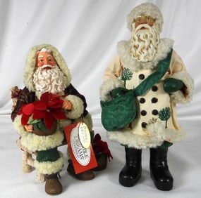 LOT OF 2 POSSIBLE DREAMS CLOTHTIQUE Santas