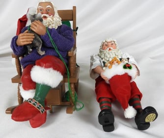 LOT OF 2 POSSIBLE DREAMS CLOTHTIQUE Santas