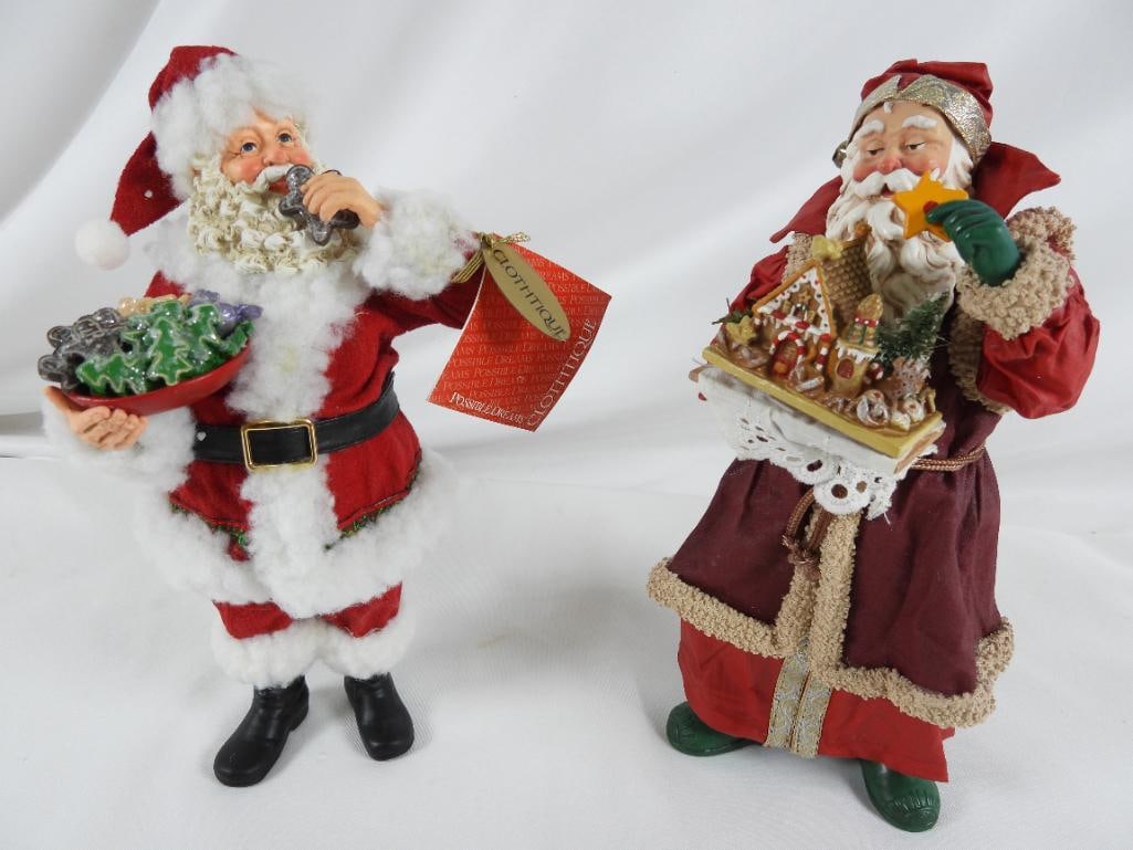 LOT OF 2 POSSIBLE DREAMS CLOTHTIQUE Santas (1 of 4)