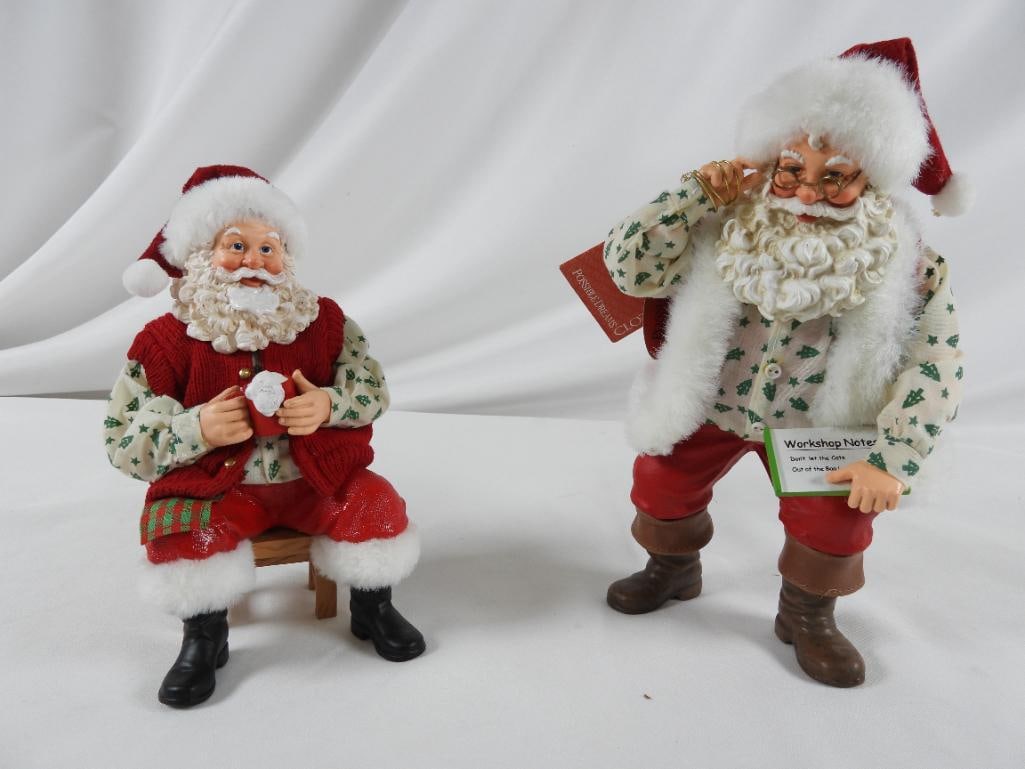 LOT OF 2 POSSIBLE DREAMS CLOTHTIQUE Santas (1 of 4)