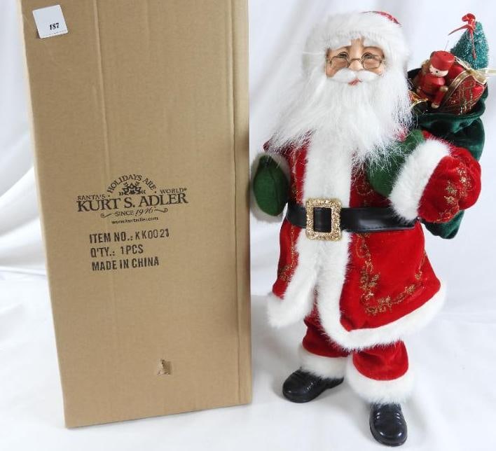KURT ADLER Santa with gold accent robe KK0021 (1 of 4)