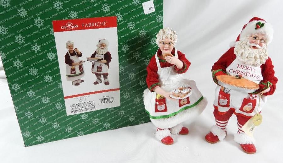 KSA FABRICHE KURT ADLER Santa and Mrs. Claus set (1 of 5)