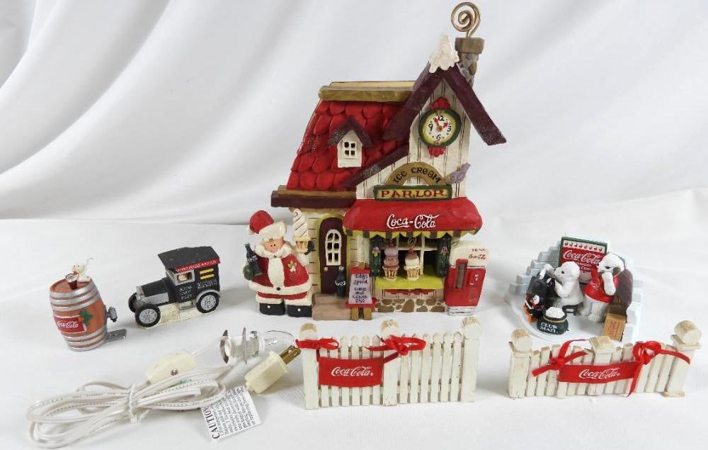 KURT ADLER COCA-COLA Ice Cream Parlor with access (1 of 10)