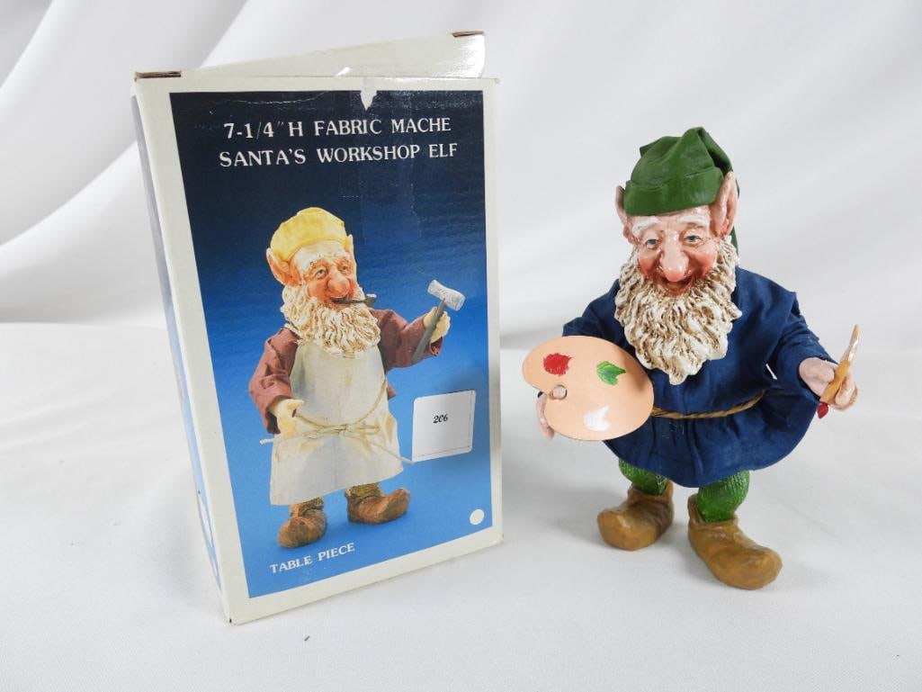 KURT S. ADLER Santa World artist gnome J2925: KURT S. ADLER Santa World artist gnome J2925, in original box. Dimensions: 6.5"Tx4"Lx3"W